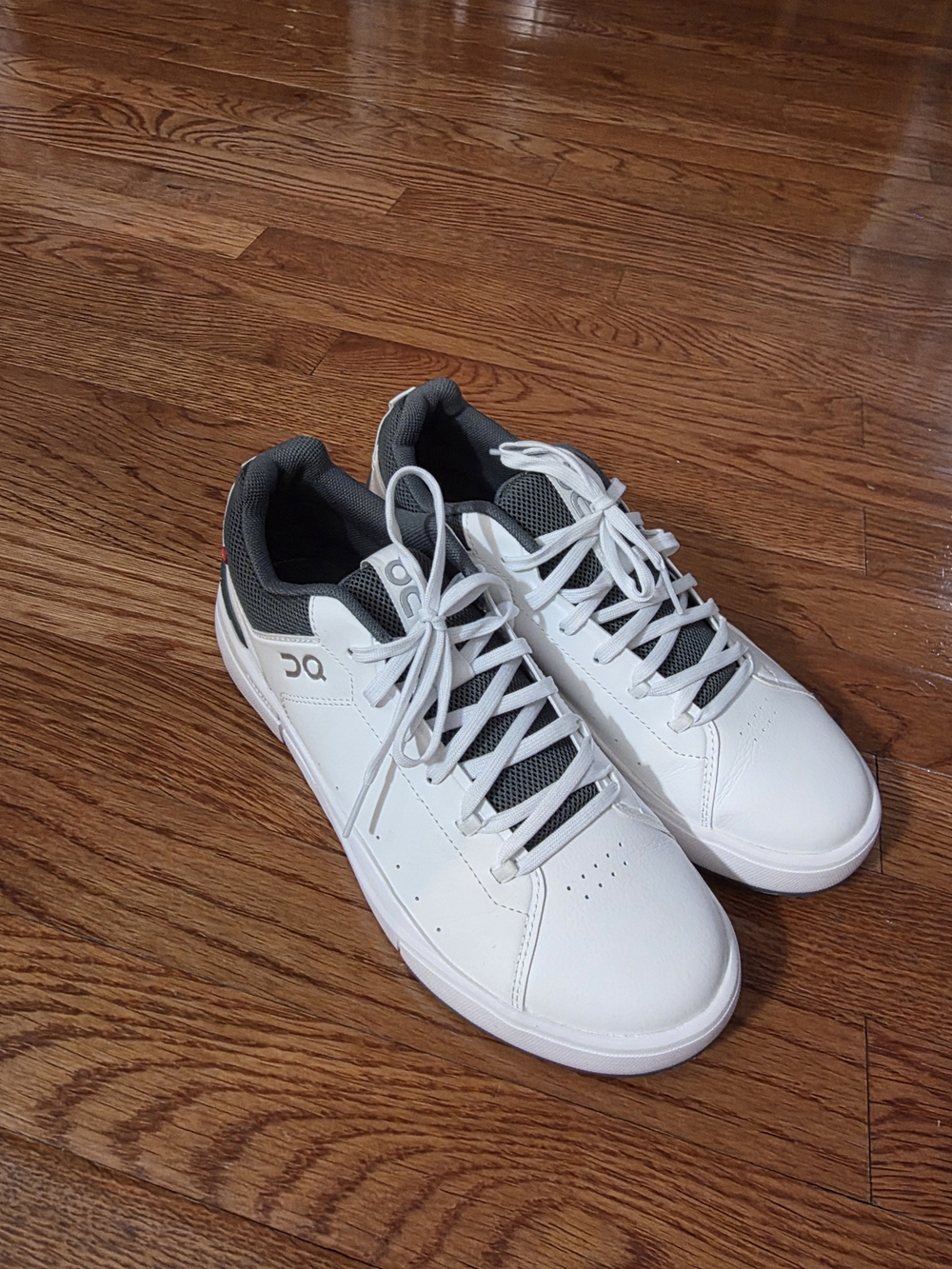 On Running Kids White Sneakers with Gray Accents
